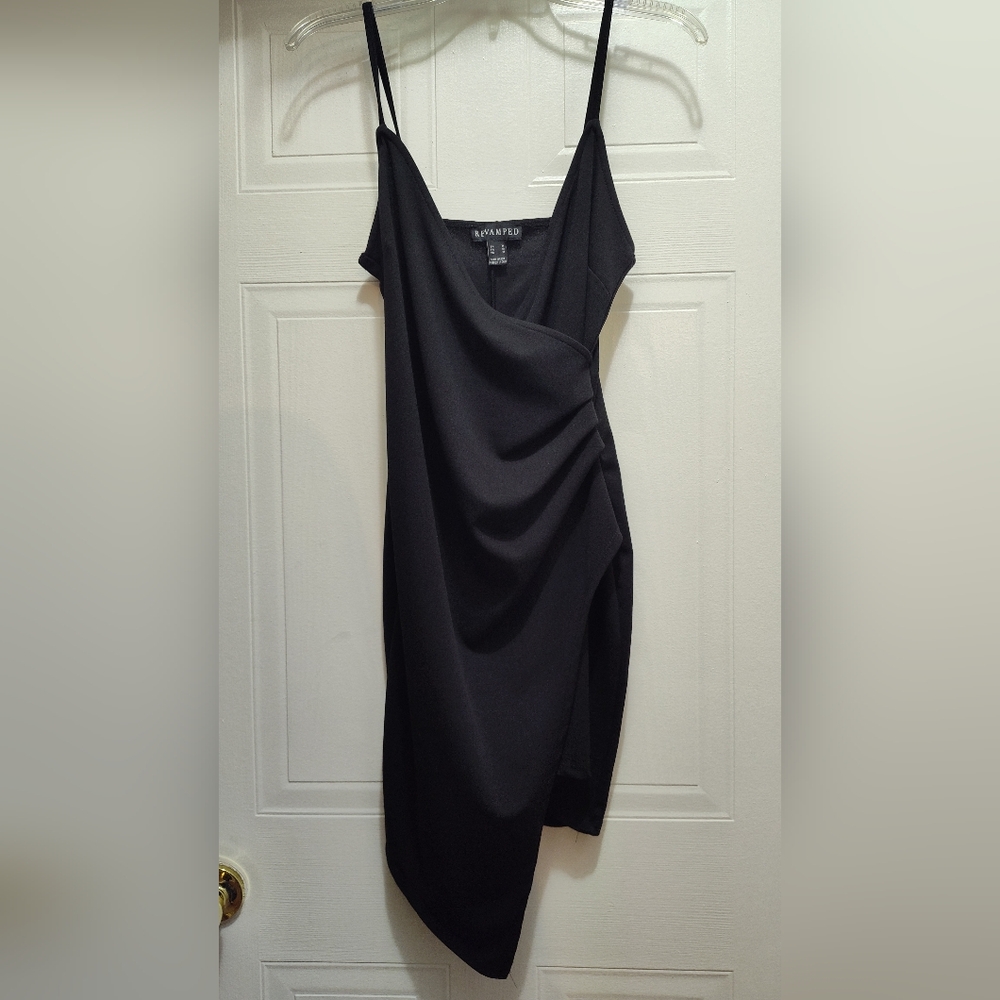 Asymmetrical Black Dress